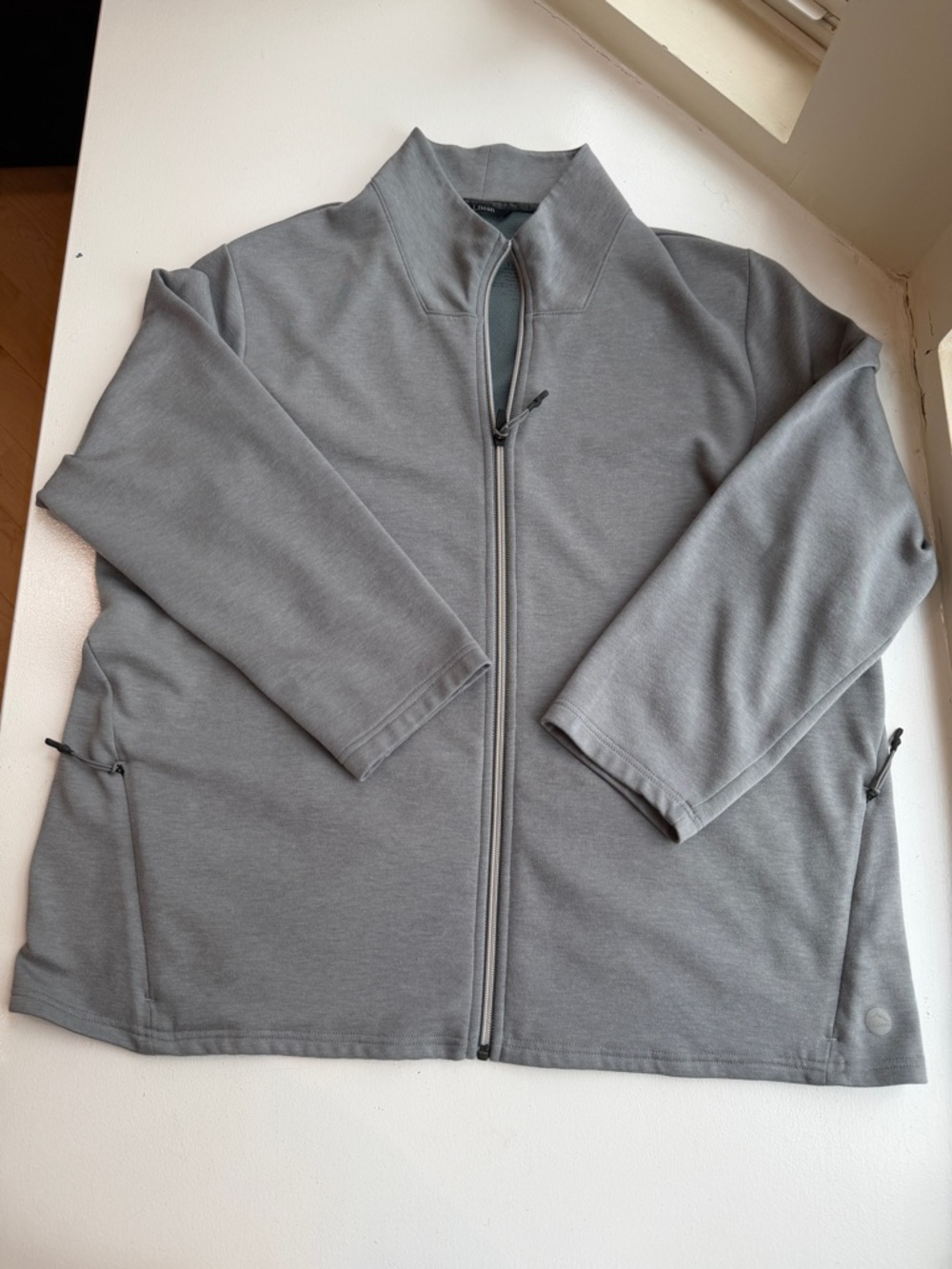 LL Bean Men’s Full Zip Jacket Slightly Fitted Wool Blend Fleece XXL